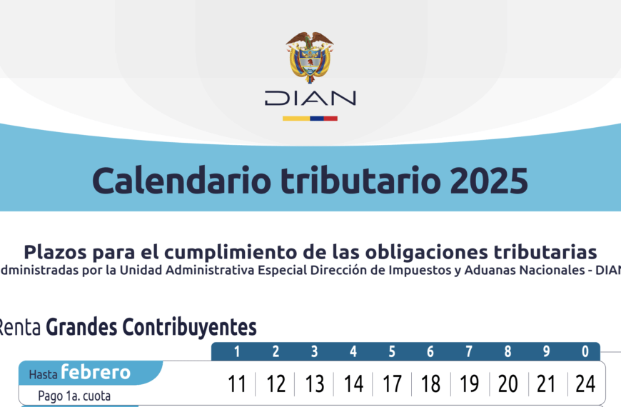 Calendario tributario Colombia 2025
